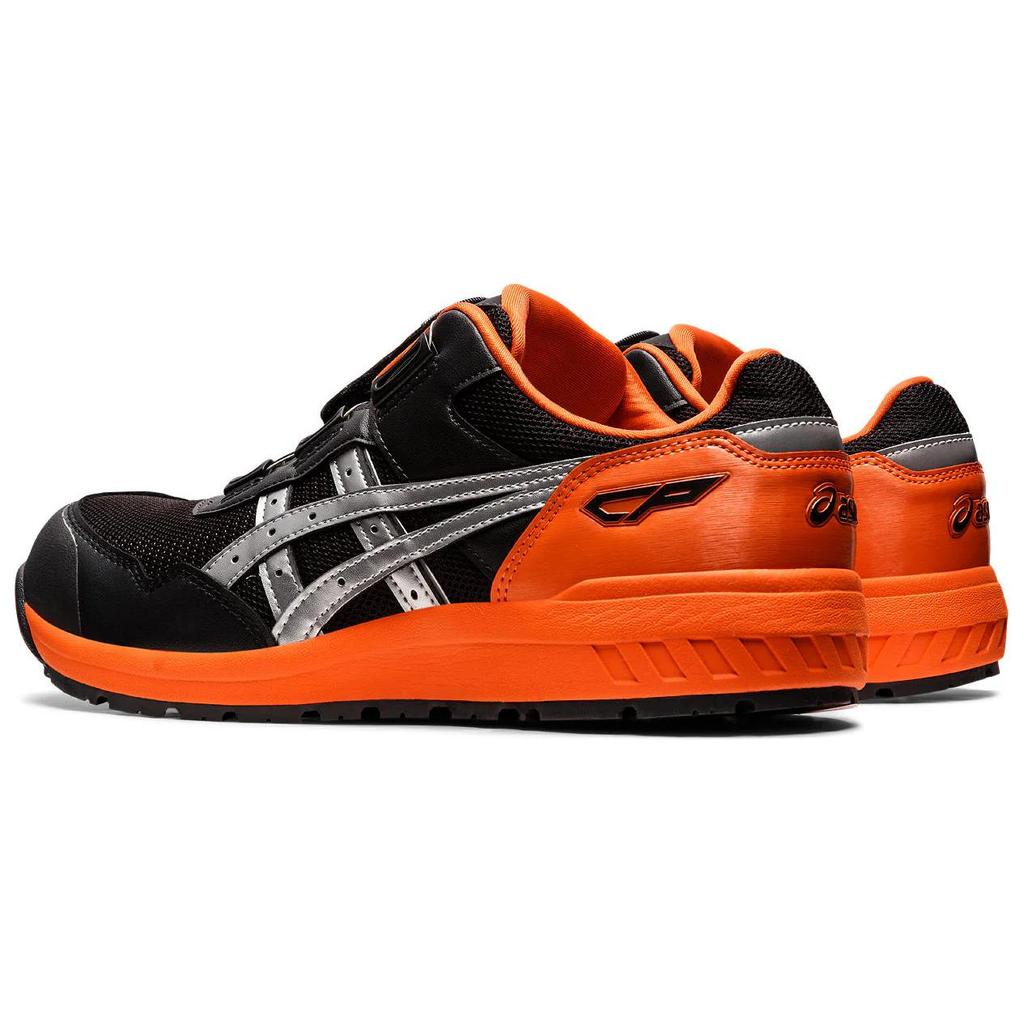 New Asics Winjob Low Top Outdoor Shoes Unisex Black Orange 1271A029-0254H