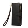 Suitable for Samsung Z Fold7 mobile phone leather case Z Fold4 multi-function zipper wallet card diagonal span portable rope