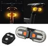 Bikes Front Rear Light Bright Bikes Tail Light with Turn Signals USB Rechargeable LED Warning Lamps with Remote Control