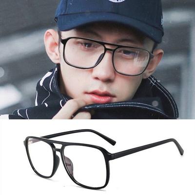 Hochwertige Unisex-Brille ohne Stärke Damen Herren Brille Glas quadratische Brille männlich weiblich Brille ohne Stärke