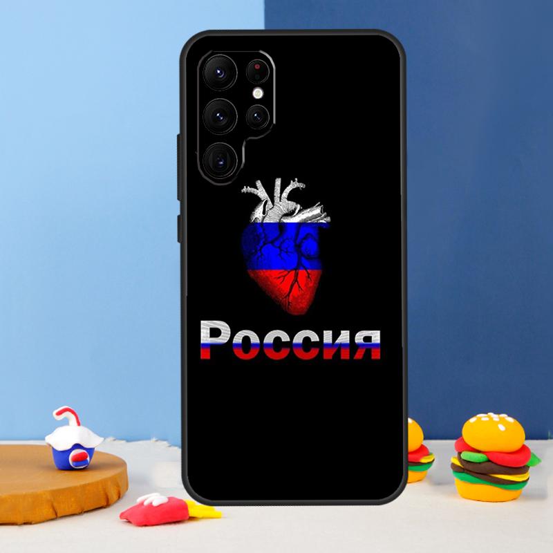 Russian Flag Phone Case For Samsung Galaxy S25 Ultra S9 S10 S20 S21 S22 Plus S23 FE S24 Ultra Cover Coque