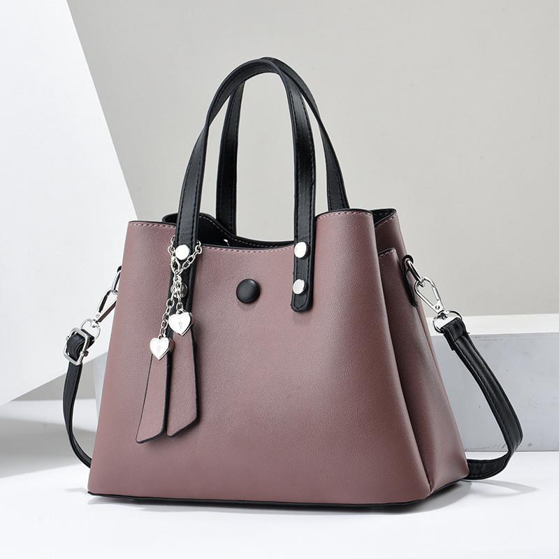 Chic And Modern Lavender Purple Medium Sized Bucket Bag With Zipper Closure фиолетовый