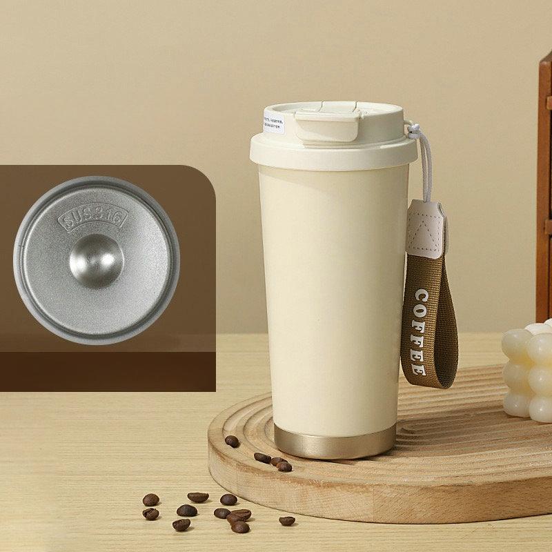 

Stainless Steel Inner Liner Thermos Cup Straw Water Cup for Girls New High-value Large Capacity Coffee Cup 500ml