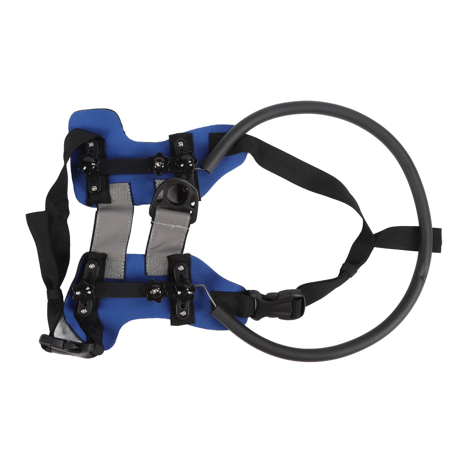 

Ring Harness for Blind Dog Pet Anti Collision Ring Adjustable Bumper Guards Guiding Device Easy Fixation for Blind Pets S синий