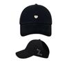 Cotton Ponytail Half Empty Top Hat Embroidered Sunscreen Sun Hat Love Heart Baseball Cap Men