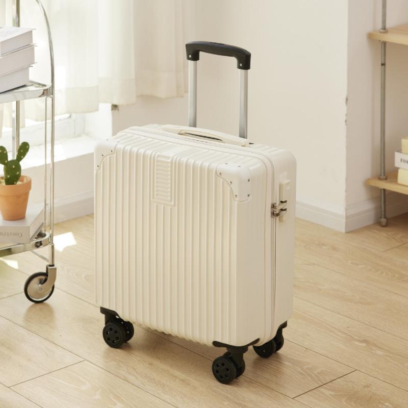 Lightweight Mini Trolley Suitcase with Combination Lock, 18-20 Inch - Ideal for Students and Kids.