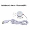 2 Stück 5V Kleine LED Vitrinenleuchten 1W Runde USB Mini-Strahler 1,5m Kabel 100-110lm LED Mini-Strahler Schrankbeleuchtung