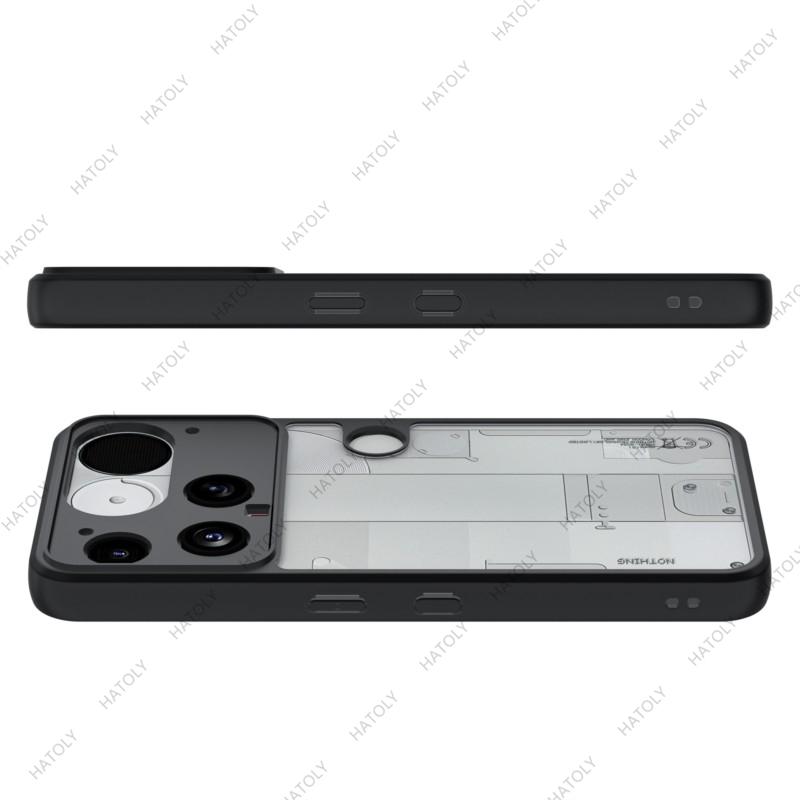 For Nothing Phone 3 Case for Nothing Phone 3 Cover Simple Black Matte Shell Anti-fingerprint Phone Case For Nothing Phone 3 5G