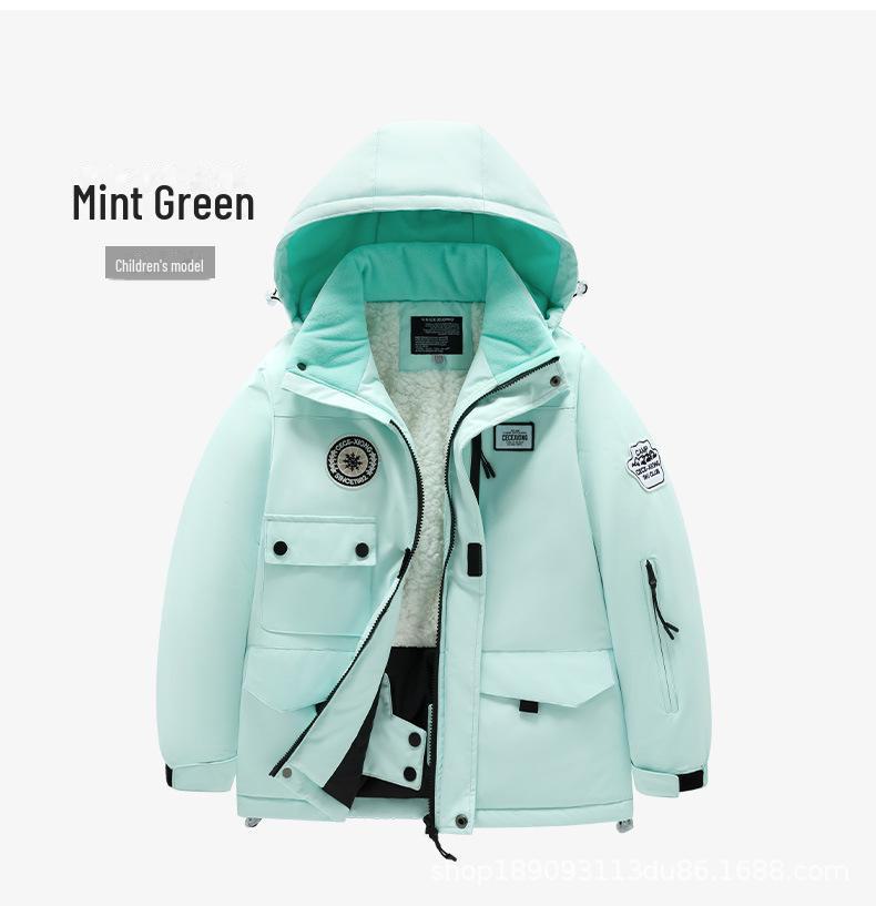 Kids' Trendy Waterproof Ski Suit Set - Warm, Windproof Gear for Boys & Girls