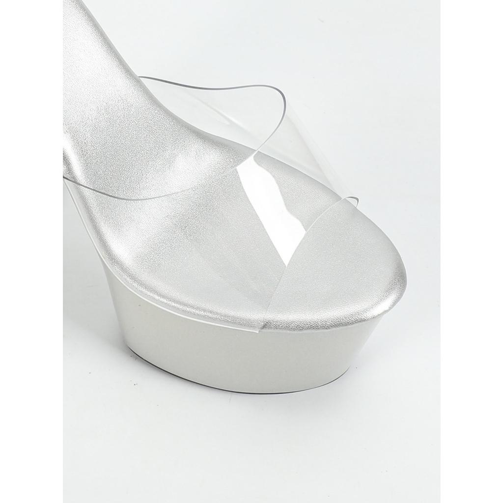 New Model Shoes Super High Heels 17CM Stiletto Waterproof Table Slippers  Crystal Shoes Wedding Shoes Slippers