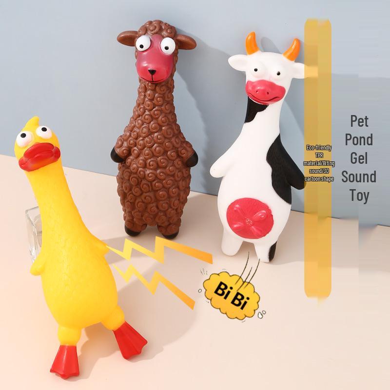 Jucărie durabilă din vinil pentru dentiția puilor, cu sunet, pentru câini