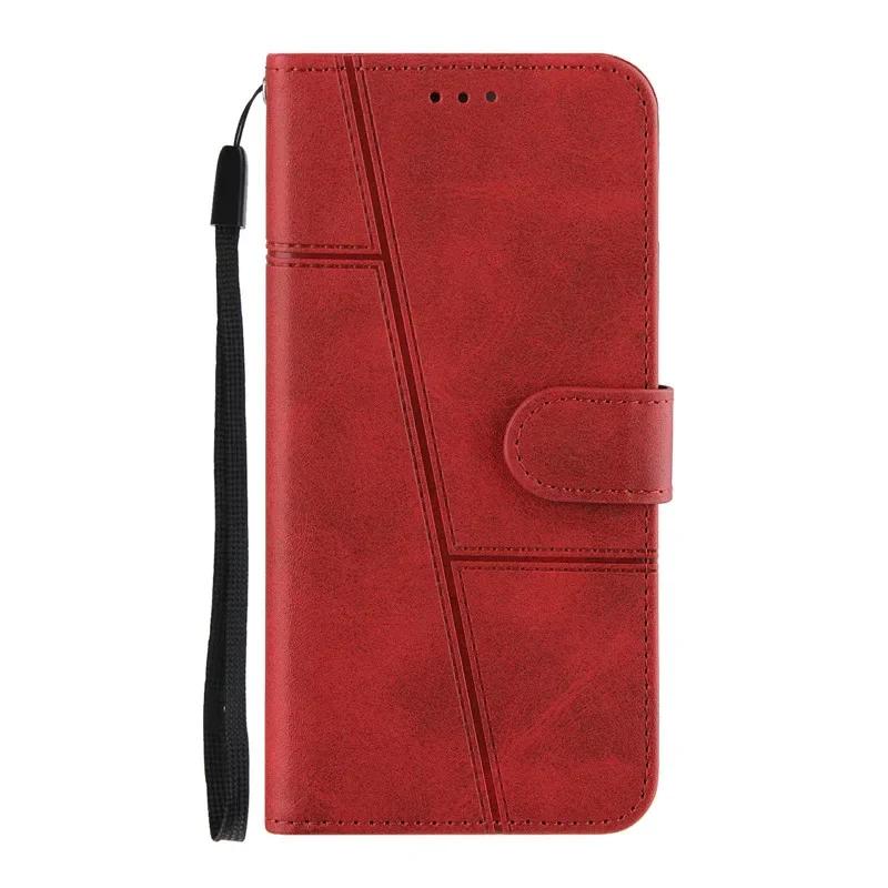 For Realme C75 4G Case Flip Wallet Book Cover for Coque OPPO Realme C75 RealmeC75 C 75 4G Leather Protective Phone Case Funda for Realme C75 4G красный