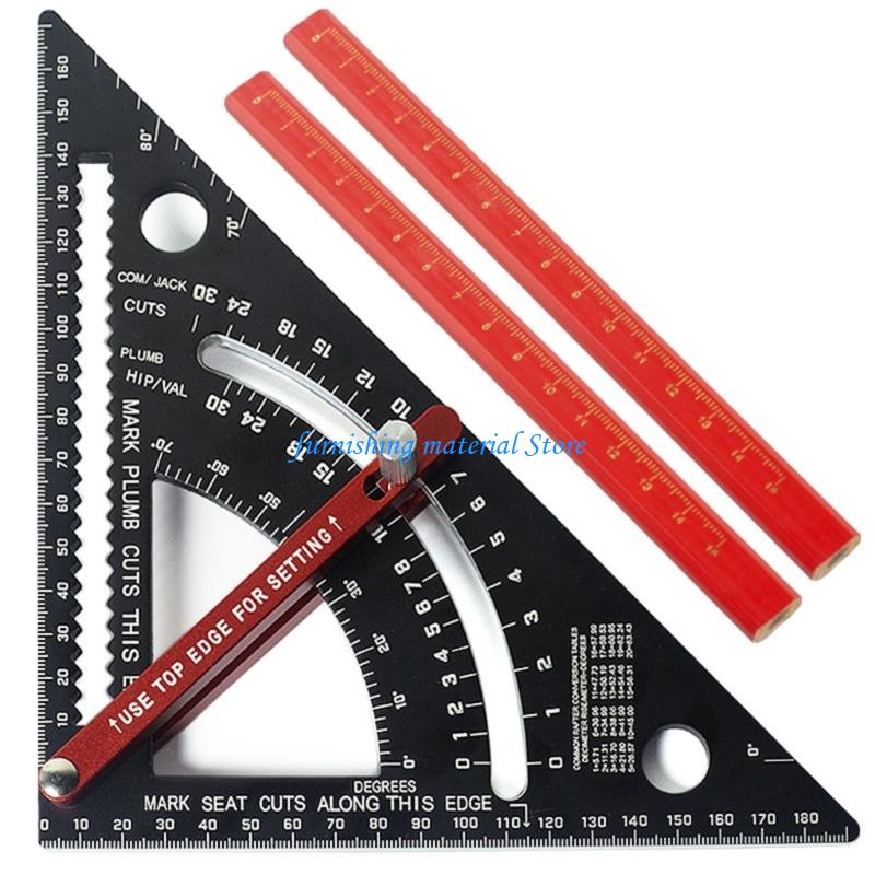Y5GD Woodworking Tool Rafter Framing Square 7inch Layout Tool Combination Square