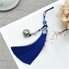 Exquisite Handmade Vintage Tassels Charm Bell Pendant Hanging Rope Ornament for Bags Or Keys Car Interior Decoration