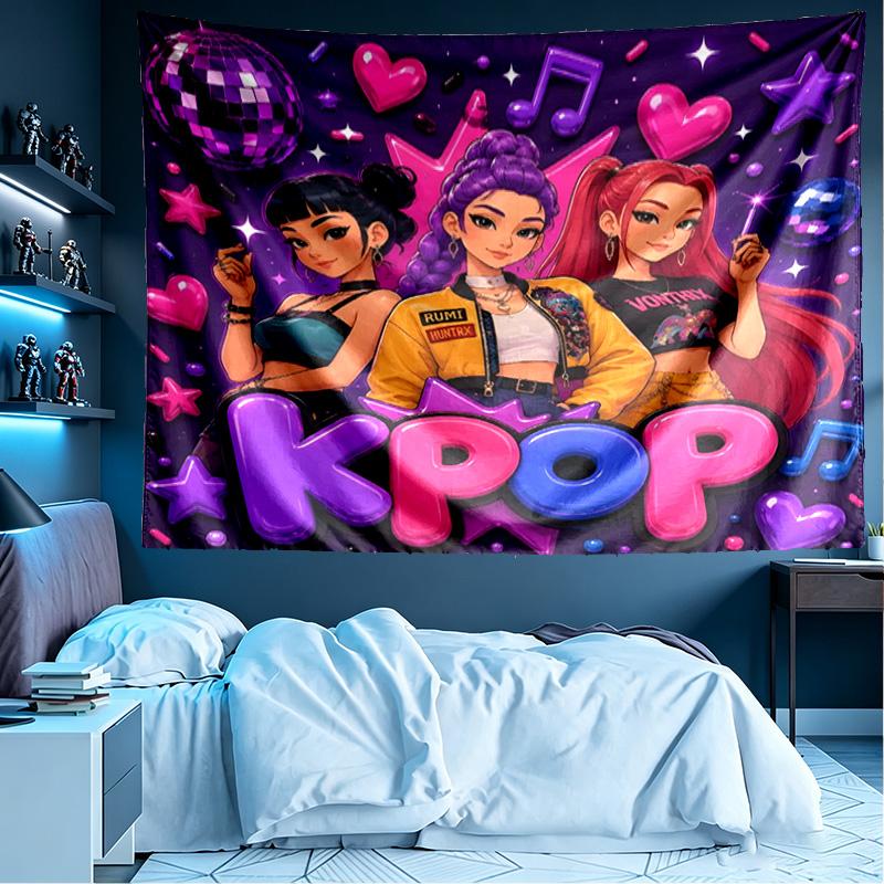 K Print Tapestry, Lightweight Wall Hanging, for Bedroom, Dorm, Living Room, Home Art Decor - Birthday Christmas Gift for Friends