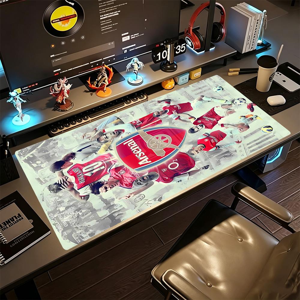 Arsenal Large Mouse Pad Desk Mouse Pad Computer Desk Mat Non-Slip Rubber Base Perfect for Office Laptop Gaming Setup
