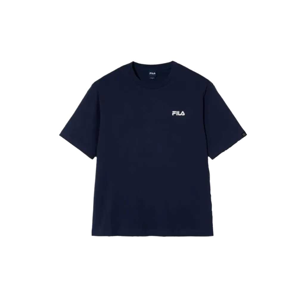 

Fila Линейная Удобная Модная Мягкая Приятная к коже Дышащая Морская Футболка с коротким рукавом Унисекс Топы Темно-морской-синий FS2RSH2103X-DNA S