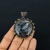 Larvikite Pendant Handmade Gemstone Jewelry, 999 Copper Wire Wrapped Pendant ,Unique Design Jewelry Pendant