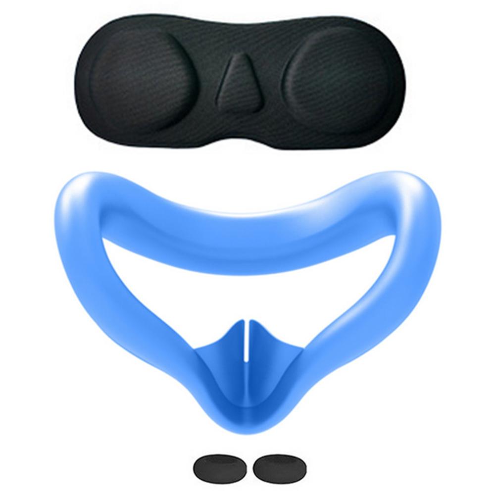 For Meta Quest 3S VR Headset Silicone Visor and Lens Protection Cover Set