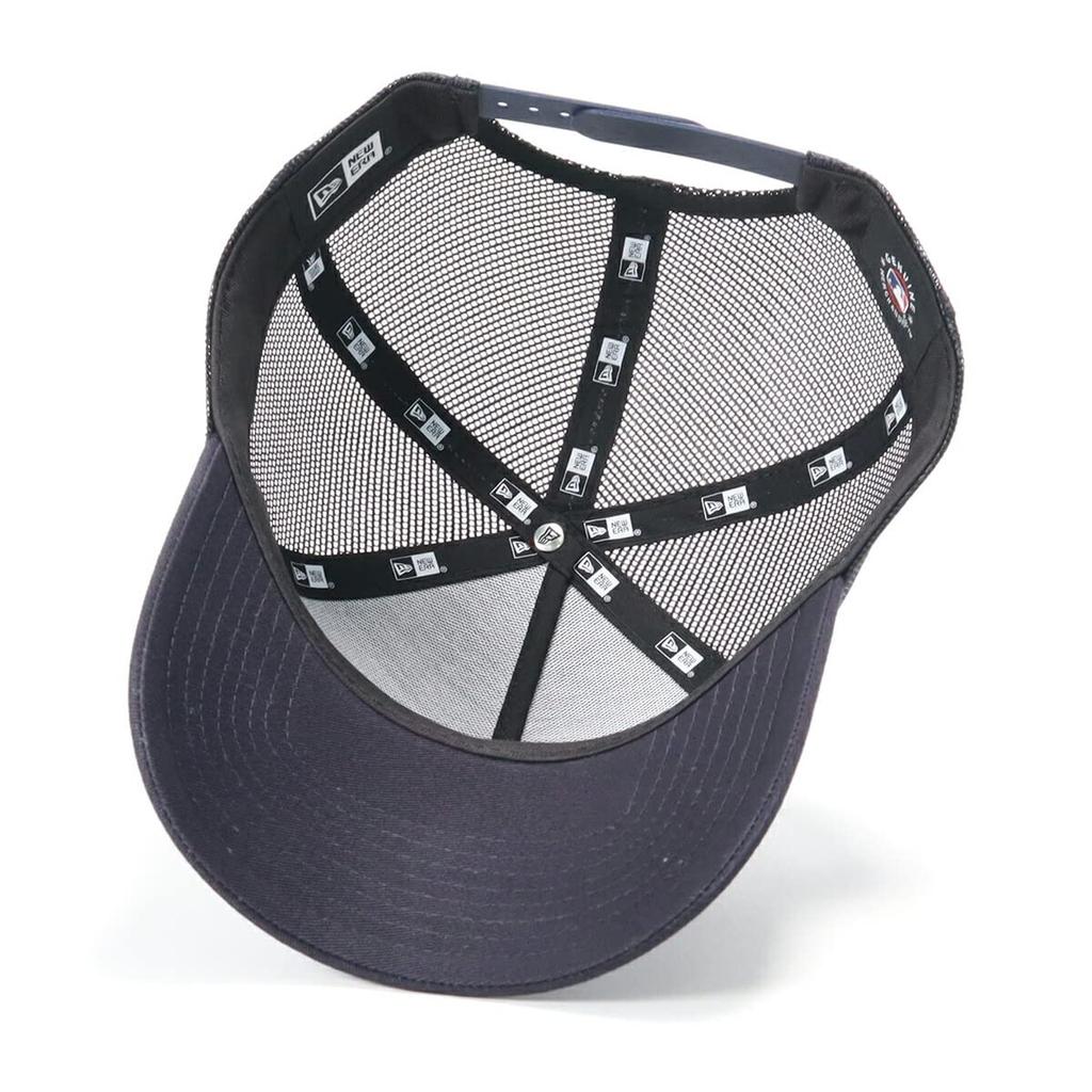 Newera Newera Mesh Cap 9FORTY Trucker 14666200 N139AT010 MLB New York Yankees NY Navy Navy FREE ONSPOTZ Custom Made Hat Kyu Forty A Frame Newera Deep