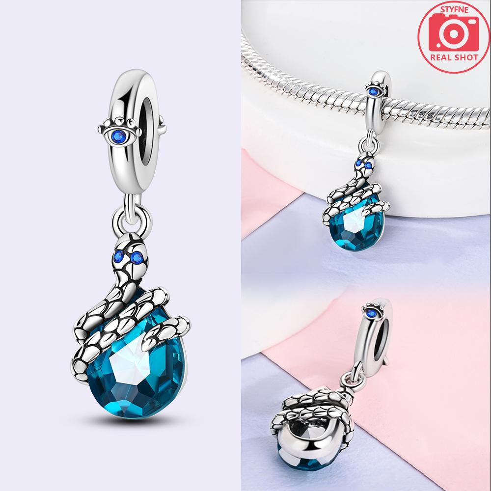 Exquisite Animal Firefly Blue Bow Dolphin Beads Fit Bracelet Charms Copper Original Jewelry Making Women Anniversary Gifts