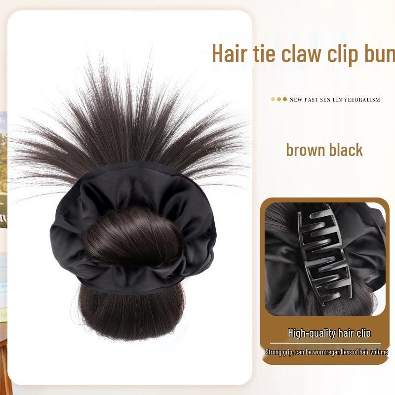 Women's Natural-Look Hair Bun Claw Clip - Lazy Low Bun Styling Tool