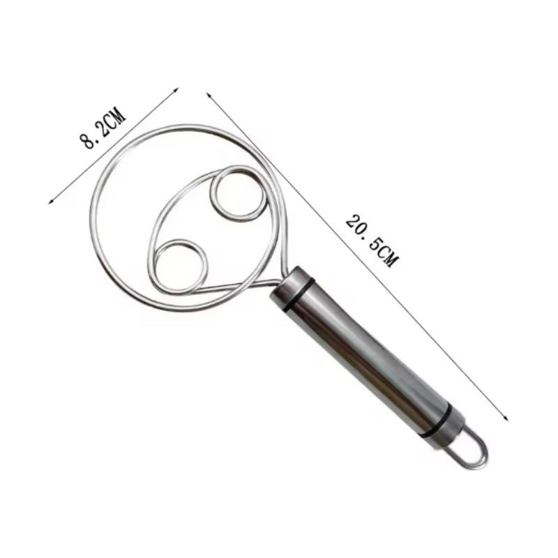 Dough Whisk Bread Mixer Stainless Steel Cake Pastry Flours Dough Blenders With Hanging Hole Kitchen Baking Blender Tools