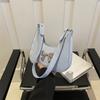 Trendy French-inspired Fashion Handbag 2024 Sweet Pink Bow Pu Shoulder Bag