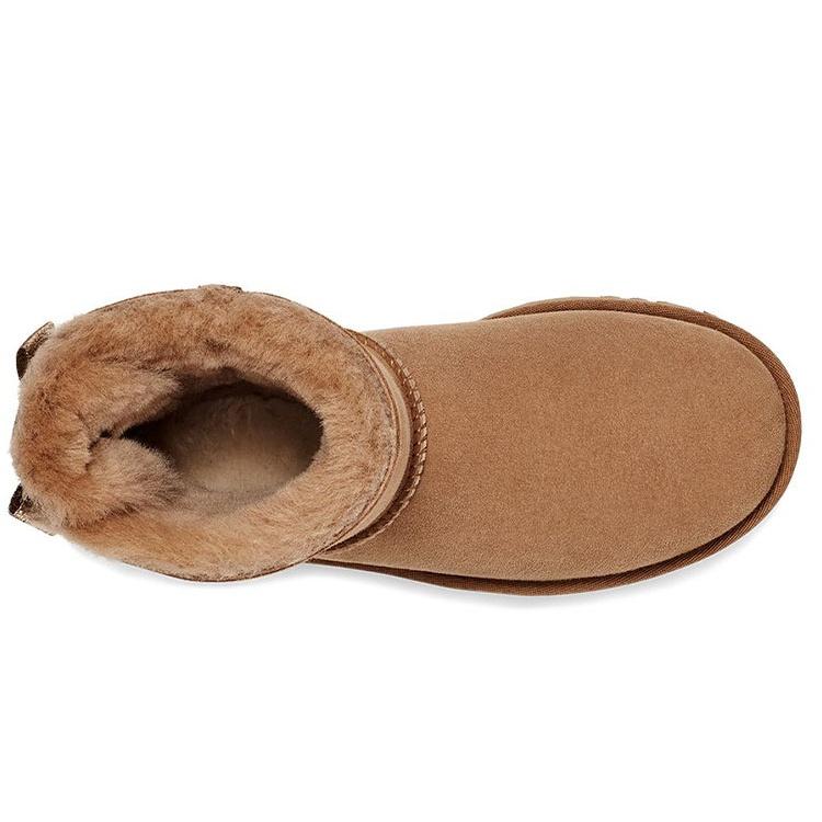 UGG Mini Bailey Bow Chestnut Women's 1120881-CHE