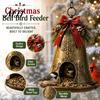 Wild Bird Feeding Station for Balcony Christmas Snowman Hanging Feeder, Resin Decorative Weatherproof Feeder Ornament Garden Yard Patio Balcony, Gift