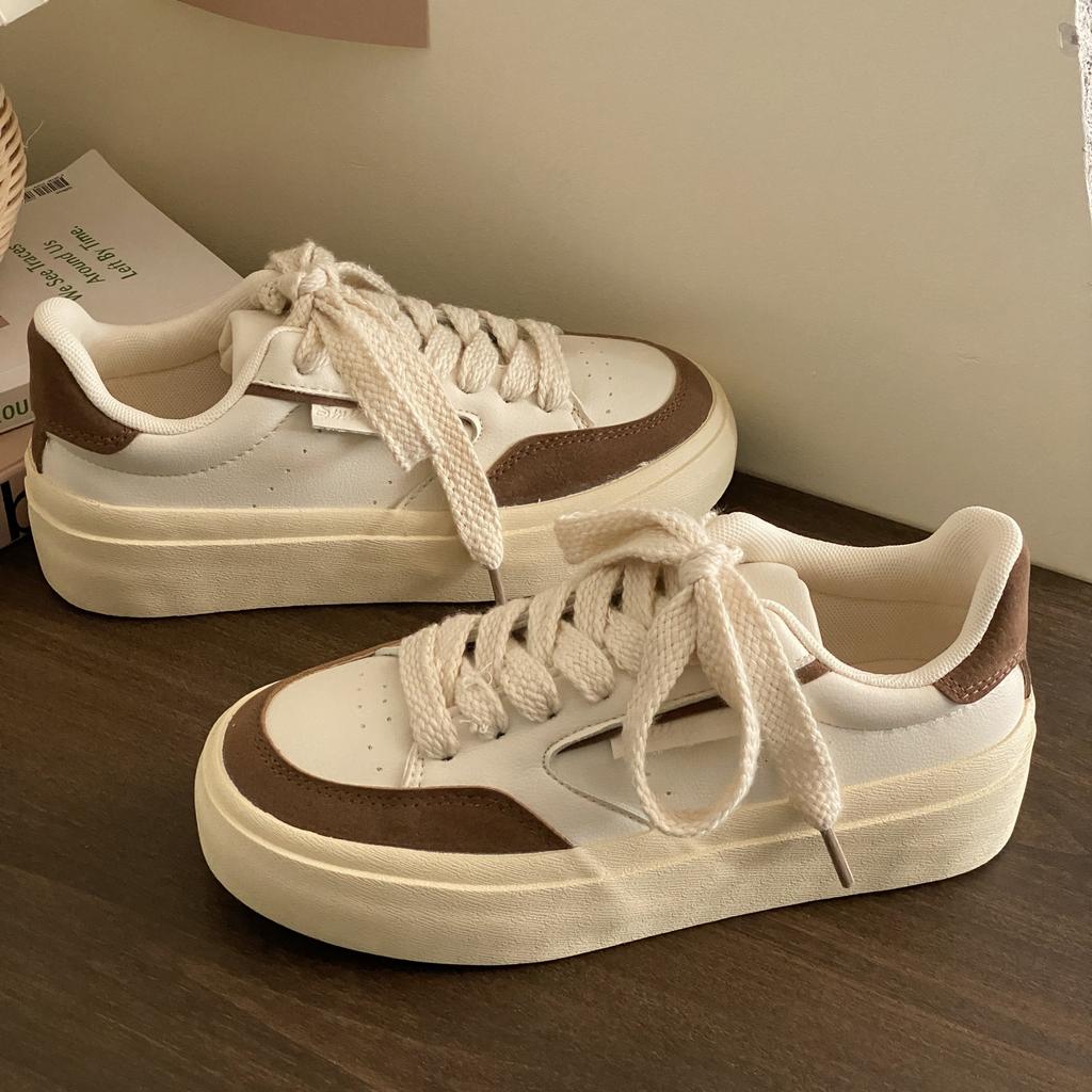 Leather Womens Sneakers Shoes for Women Platform  Casual Female Vulcanized Shoes Casual Ladies Flats Shoes Woman Sports