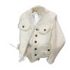 Women's French Style Short White Jacket - Spring/Autumn Collection
