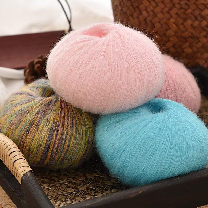 25g Νήμα Πλεξίματος Μοχέρ Κασμίρ Αφράτο Πλεκτό Μαλλί Νήματα Κροσέ DIY Πουλόβερ Σάλι Κασκόλ Καπέλο Νήμα Πλεξίματος Υλικά Ραψίματος