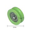 10Pcs Nylon POM Bearing Pulley Stainless Steel Rubber-Coated Pulley  for Doors Windows