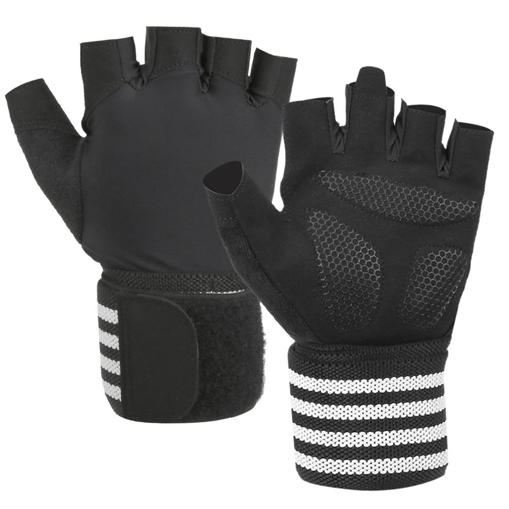 Unisex Outdoor Sports Bike Cycling Breathable AntiSkid SunProof Half Finger Gloves M