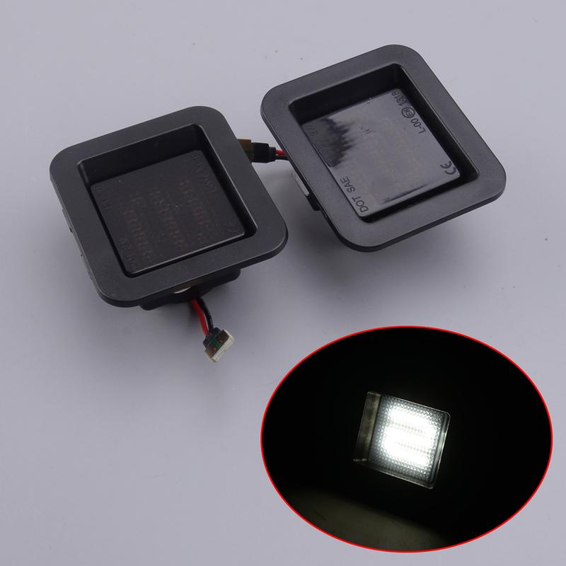 

1 Pair Smoked Lens LED License Plate Tag Lights Lamp 12V 3W Fit for Ford F150 2015 2016 2017 2018 FL3Z13550A
