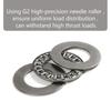 10Sets Chrome Bearing Steel Flat Needle Roller Bearing  for Plane Axial Bearing Replacement