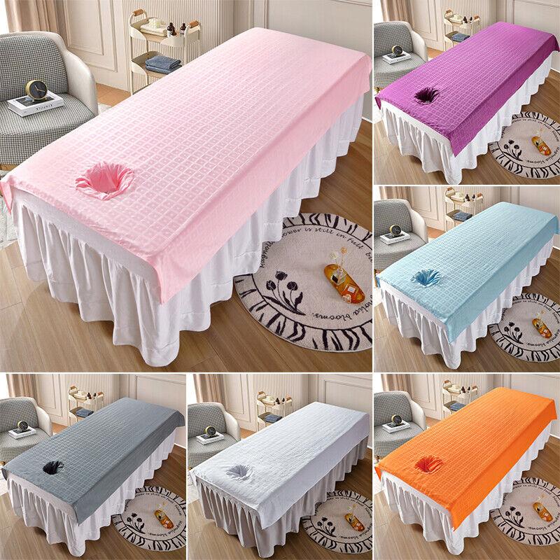 Beauty Massage Bed Cover Sheet SPA Massage Bed Table Cover W/ or W/o Face Hole Body Spa Salon Bedspread Home Decoration