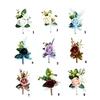 6Pcs Multipurpose Wedding Boutonniere Artificial Flower Wrist Corsage for Wedding Anniversary Party Table Centerpieces