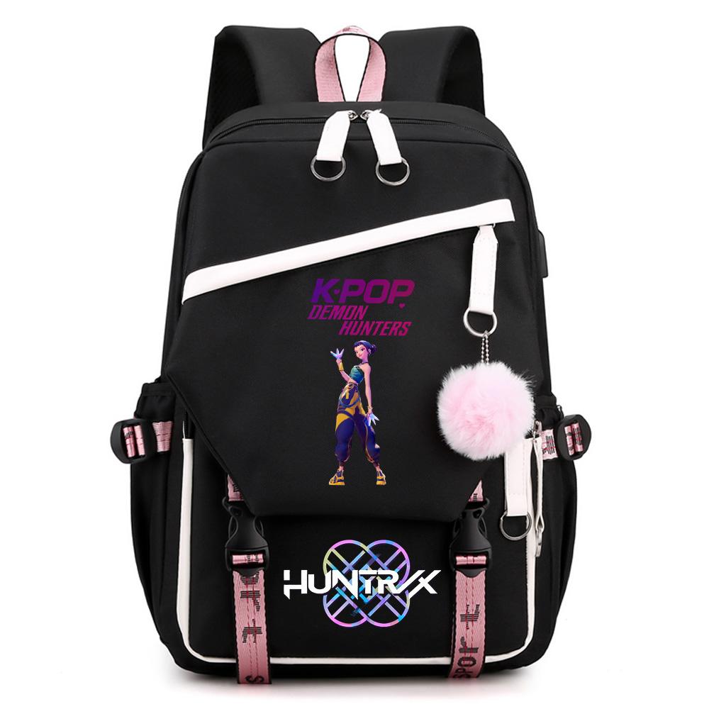 Anime Kpop Demon Hunters Printed Large Capacity Backpack for Teenger Student Girl Boy Schoolbag Bookbag Kid Gift Women Waterproof Travel Bag Mochila