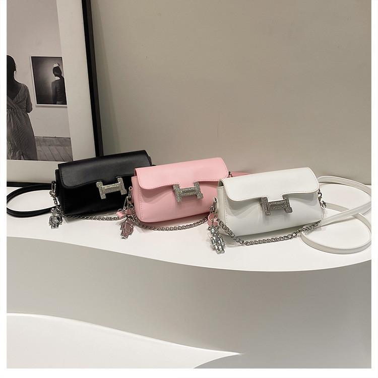 Pu Street Style Small Square Bag 2024 New Spring Fashion Shoulder Bag