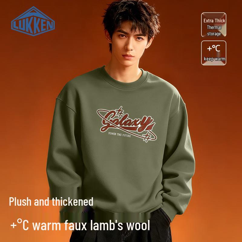 

LUKKEN Men s Fleece-lined Crewneck Sweatshirt 2XL