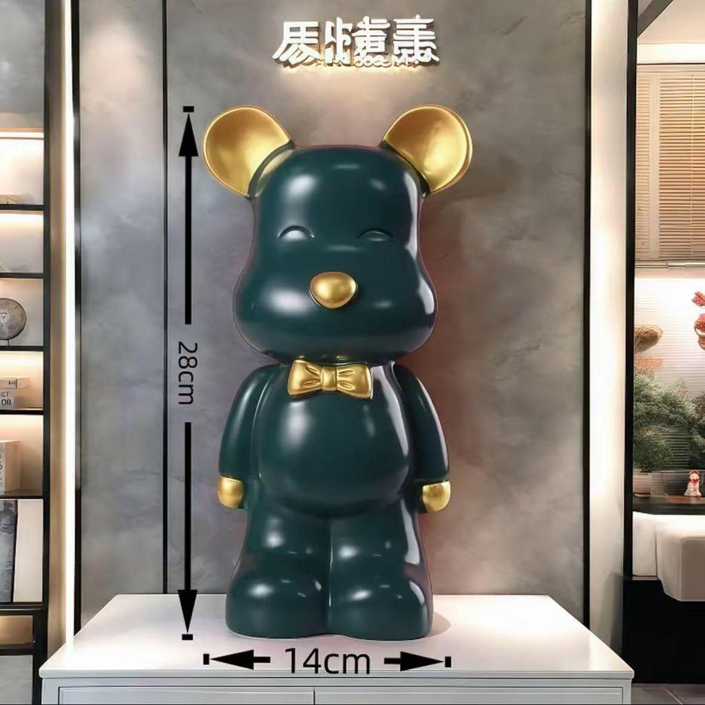 Luxury Large Capacity Bear Piggy Bank for Kids - Decorative Living Room Ornament