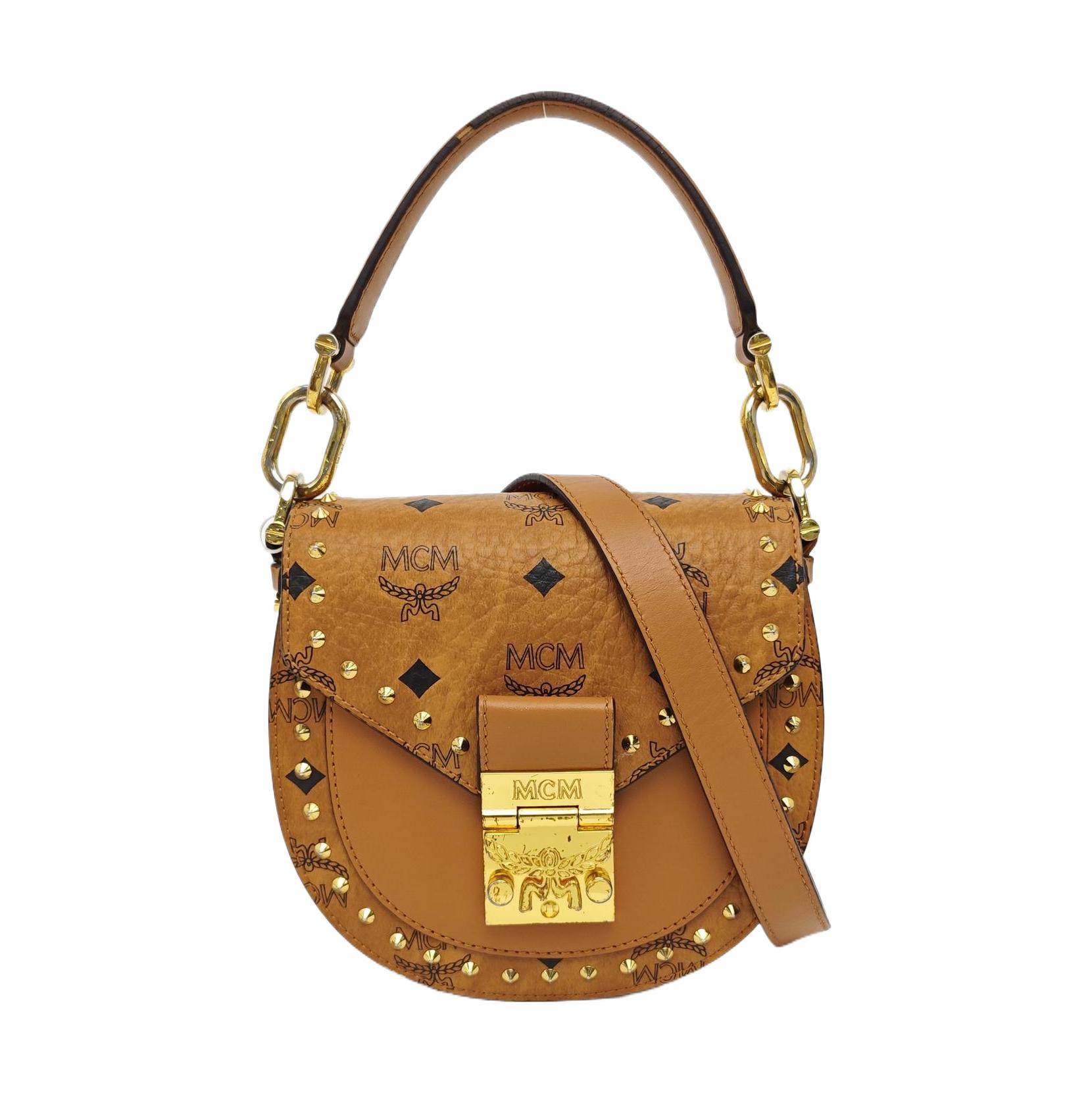 [Pre-Owned] Patricia Visetos Monogram Studded Saddle
