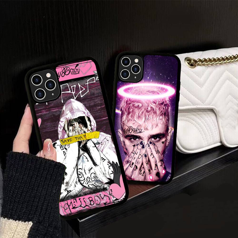 Emo Rapper Lil Peep Phone Case For IPhone 17 16 Pro Max 11 12 13 14 15 Hard PC+TPU Bracket Back Cover