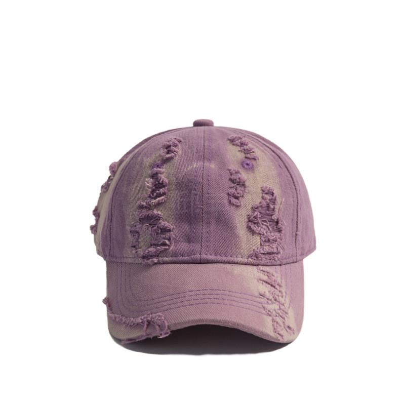Vintage Cotton Baseball Cap With Curved Brim And Adjustable Fit For Streetwear Enthusiasts