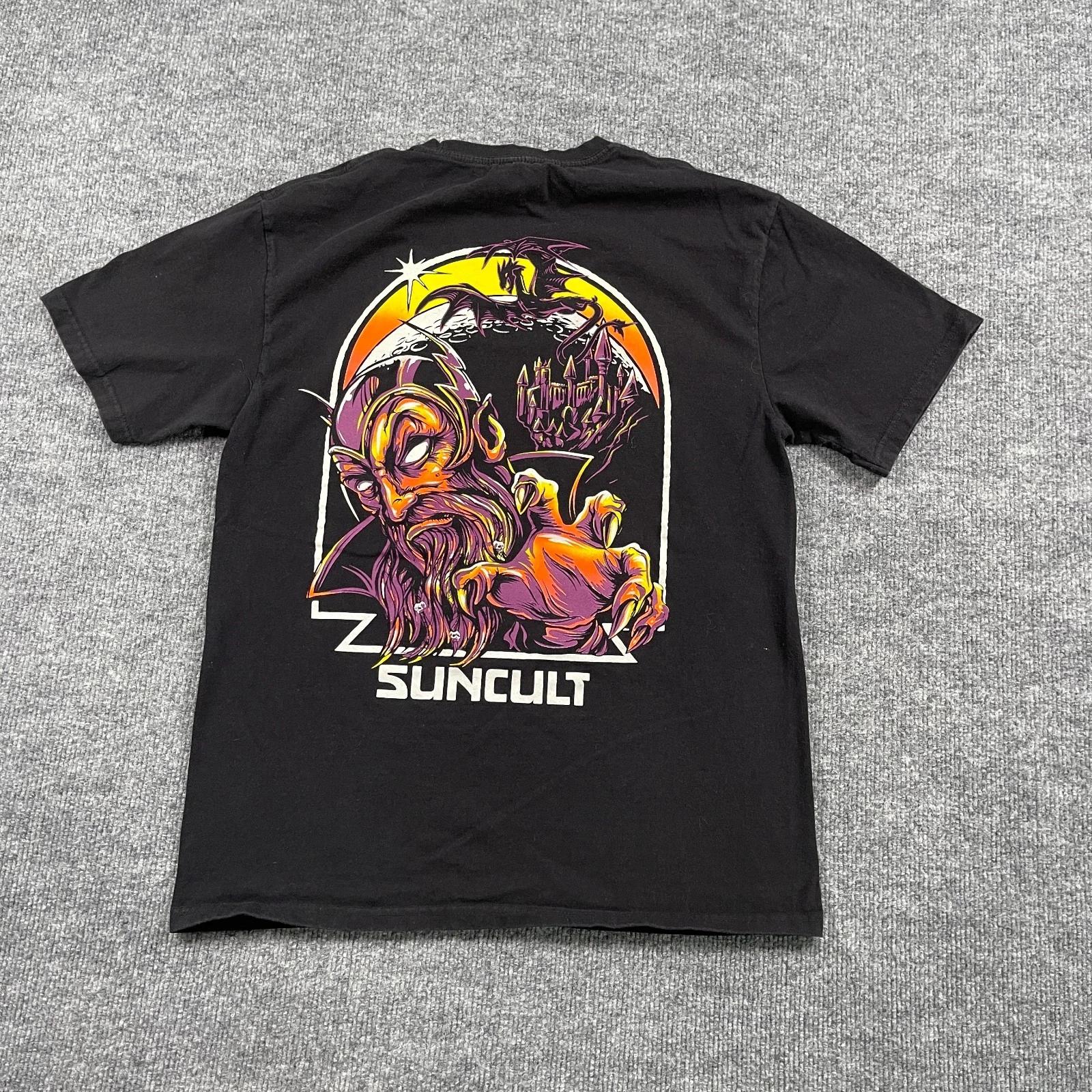 

Suncult The Wizard Dragon Shirt Medium 19x25 Black XL