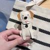 Handmade Labrador Keychain Pendant Dog Bag Leather Charm Cute Key Holder Gift