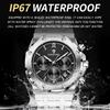 BINBOND Original Precise Quartz Watches For Men Chnorograph Luminous Waterproof Stainless Steel Luxury Relojios Para Hommes