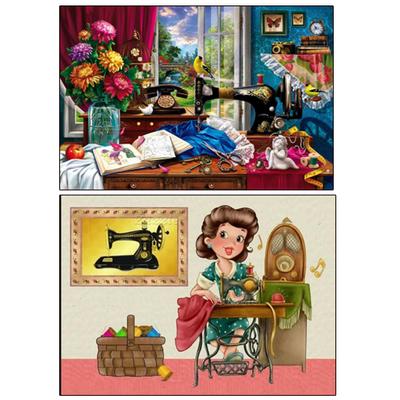 2024 Art Nouveau 5DDIY Diamond Painting "Sewing Machine Landscape" Diamond Painting Cross Embroidery Home Decoration
